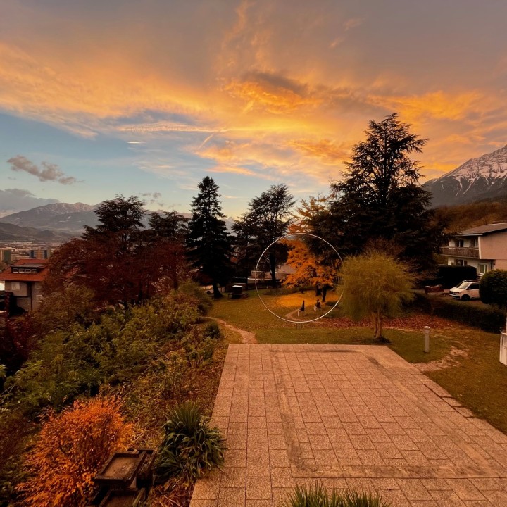 Garten Sonnenuntergang